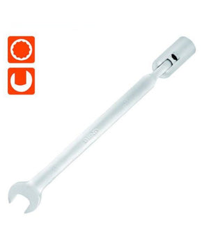 Chiave Combinata 13mm Fissa E A Bussola Poligonale Con Snodo Cromo Vanadio 97561         