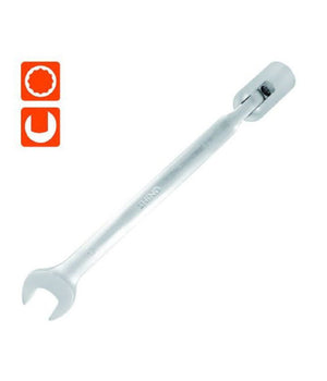 Chiave Combinata 17mm Fissa E A Bussola Poligonale Con Snodo Cromo Vanadio 97565         