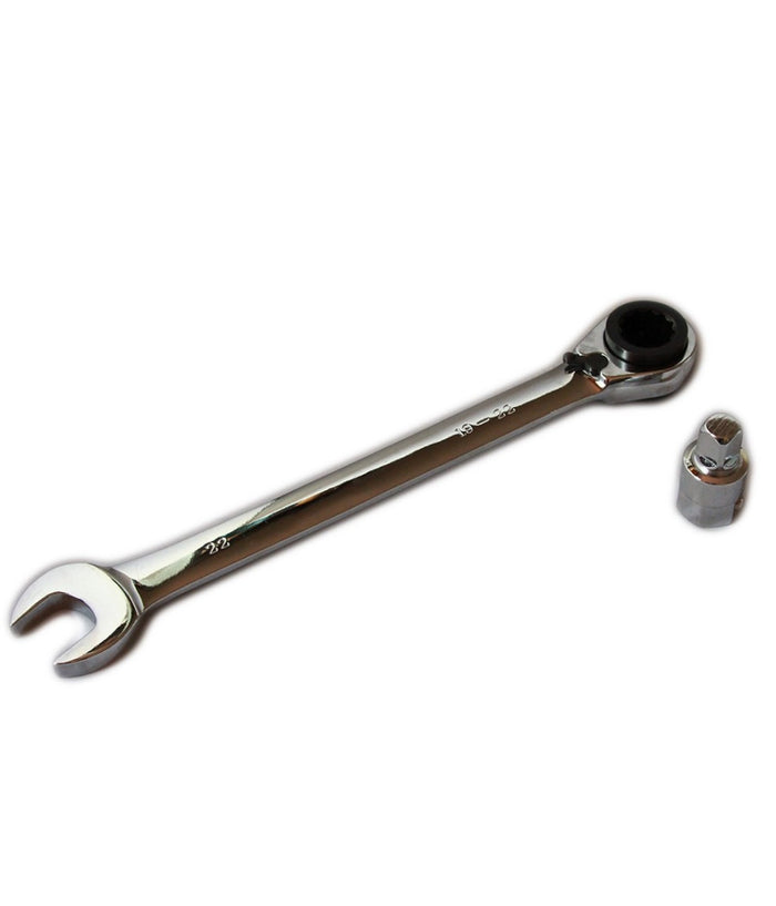 Chiave Combinata Cricchetto Reversibile Fissa A Stella 22mm 19-22mm Adattatore         