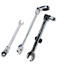 Chiave Combinate A Cricchetto Chrome Vanadium Con Testa Snodabile Misura Mm     -22 Mm   -