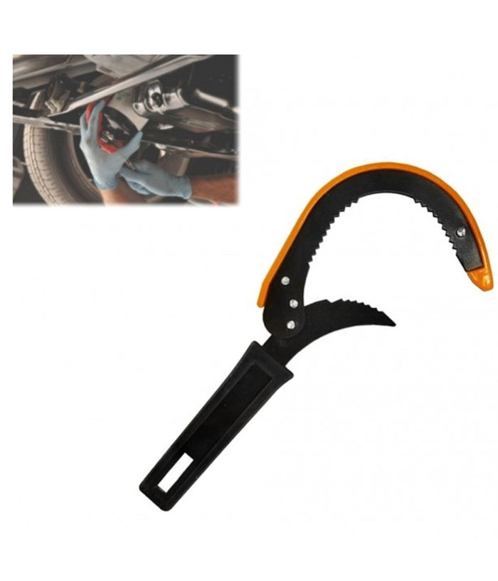 Chiave Con Ganasce Seghettate Universale Filtro Per Auto Moto Cambio Olio Motore         