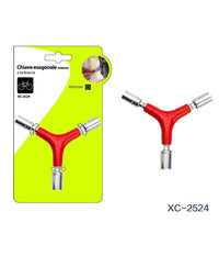 Chiave Esagonale Esterna Tipo Y A Bussola Per Bici A Tre Braccia 8 9 10mm Xc2524         