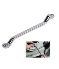 Chiave Fissa Poligonale A Doppia Testa Curva 8-9mm Anello A Stella Cromata 91688         