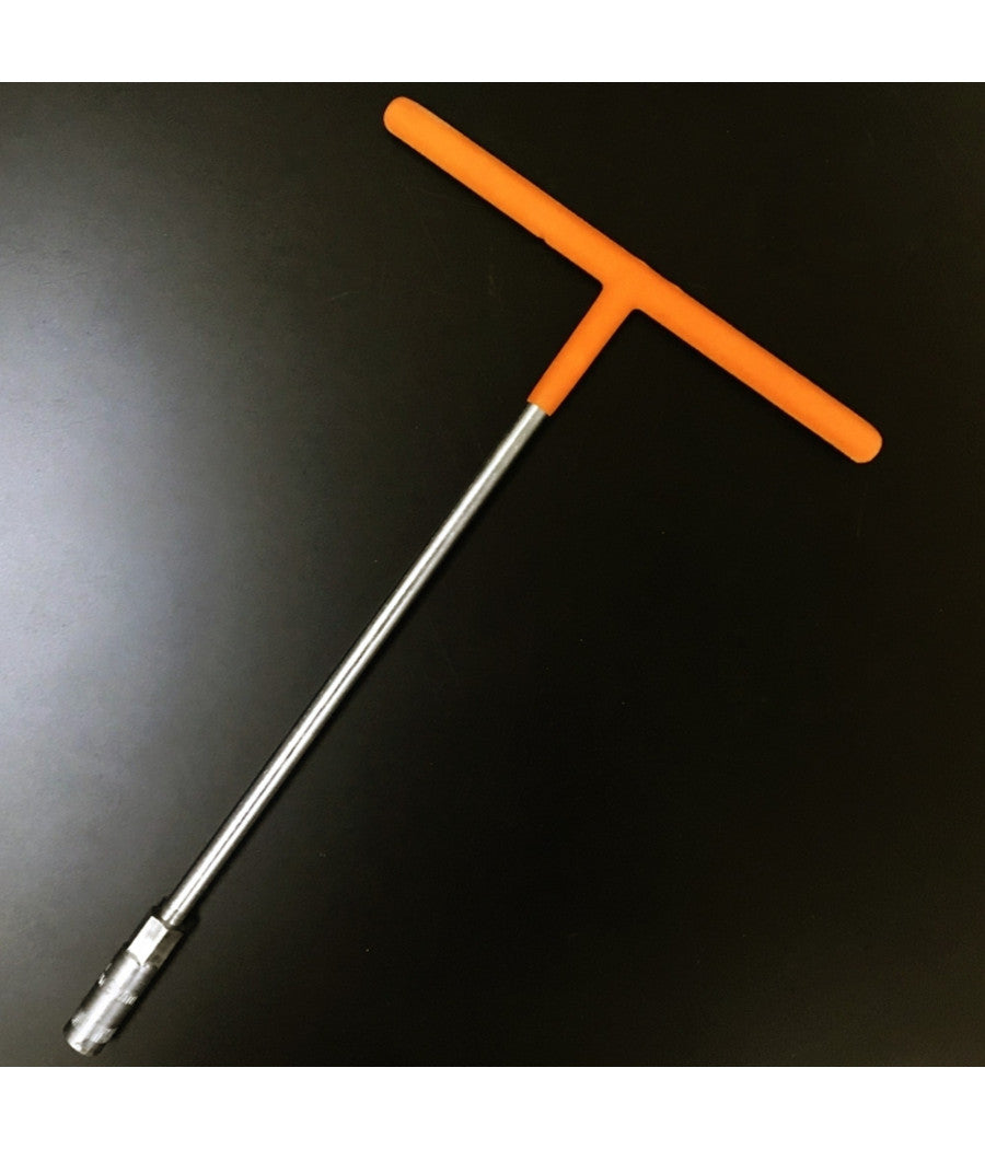 Chiave Manico A T Con Bocca Esagonale Femmina Bussola Poligonale Acciaio Cromo         