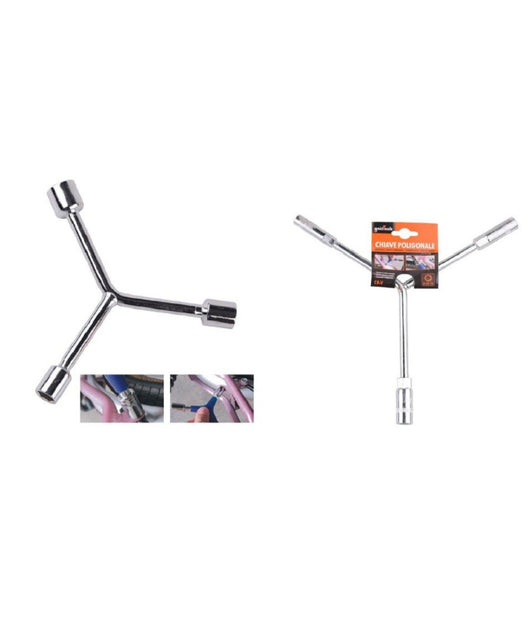 Chiave Poligonale Grande Tipo Y Con Bussole 8-10-12mm Per Bici Ferramenta 91596         