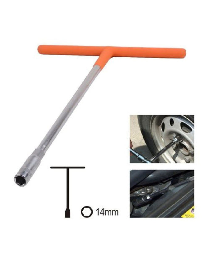 Chiave Poligonale Impugnatura Tipo A T Da 14 Mm Con Bussola Esagonale Cr-v 91610         