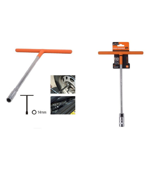 Chiave Poligonale Impugnatura Tipo A T Da 14 Mm Con Bussola Esagonale Cr-v 91610         