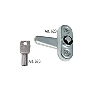 Chiave quadra zincata per chiavistelli 7x7mm – Art. 625 – uso serrature e sportelli tecnici – Comunello