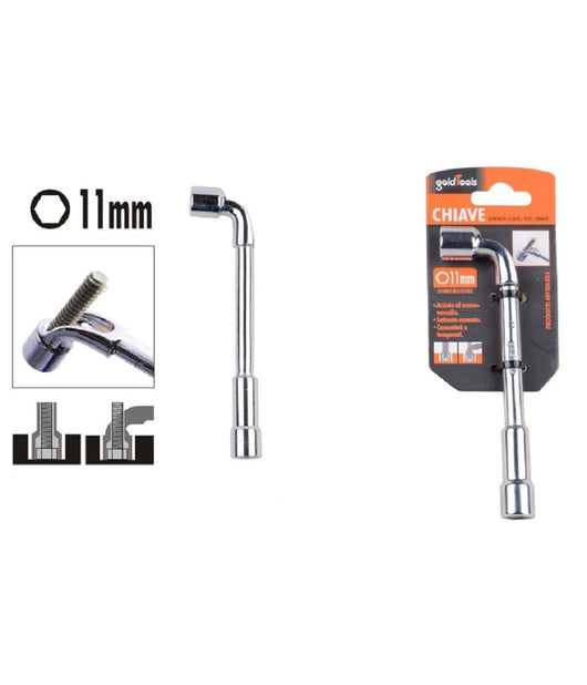 Chiave Tipo L Bussola 11mm Bocca Esagonale Cromo Vanadio Acciaio 91619 Ferramenta         