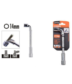 Chiave Tipo L Bussola 14mm Bocca Esagonale Cromo Vanadio Acciaio 91622 Ferramenta         