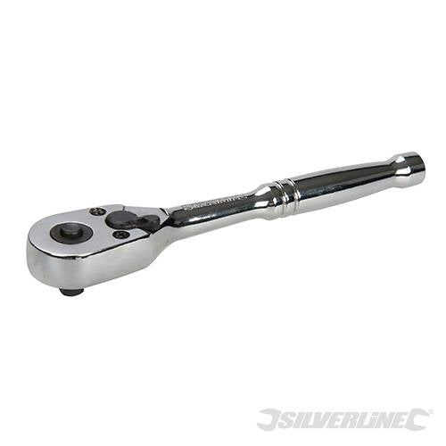 Chiave a cricchetto Silverline in acciaio con sgancio meccanica 1/4" / 62 Nm