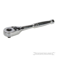 Chiave a cricchetto Silverline in acciaio con sgancio meccanica 1/4" / 62 Nm
