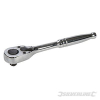 Chiave a cricchetto Silverline in acciaio con sgancio rapido 3/8" / 202 N m