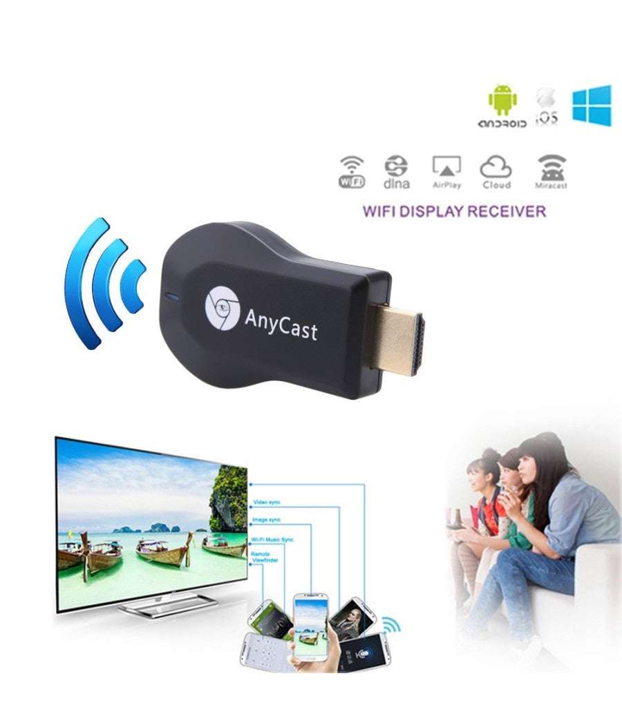 Chiavetta Dongle Anycast Wifi Hdmi Miracast Airplay Dlna Tv Android Mirroring         