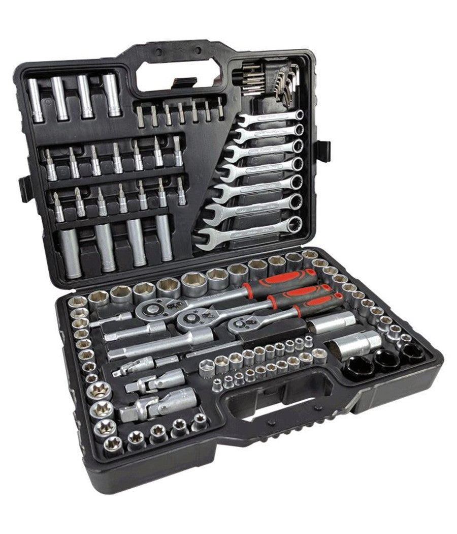 Chiavi A Bussola Cricchetto Set Da 120 Pezzi Vanadium Bussola Inserti In Valigia         