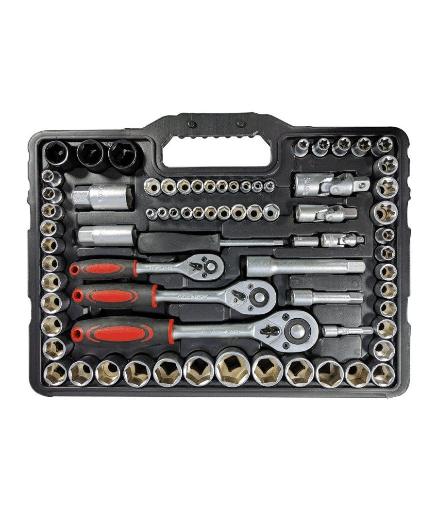 Chiavi A Bussola Cricchetto Set Da 120 Pezzi Vanadium Bussola Inserti In Valigia         