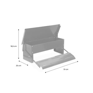 Alimentatore automatico per polli, 5kg, verde