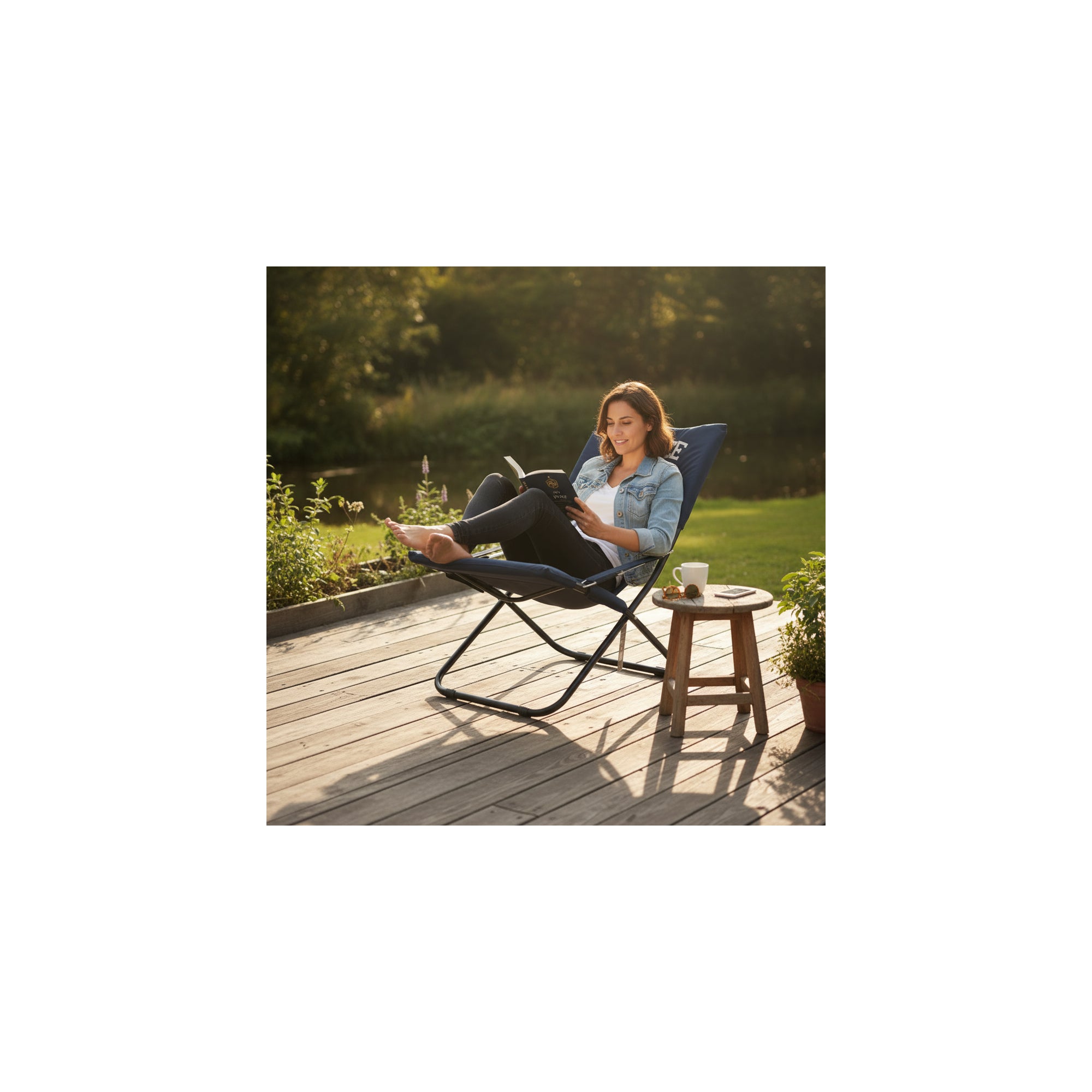 Sedia da calcio pieghevole - Fedération Francaise de Football - Blu