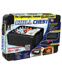 Chill Chest Contenitore Frigo Pieghevole Raffreddamento Frigorifero Portatile         