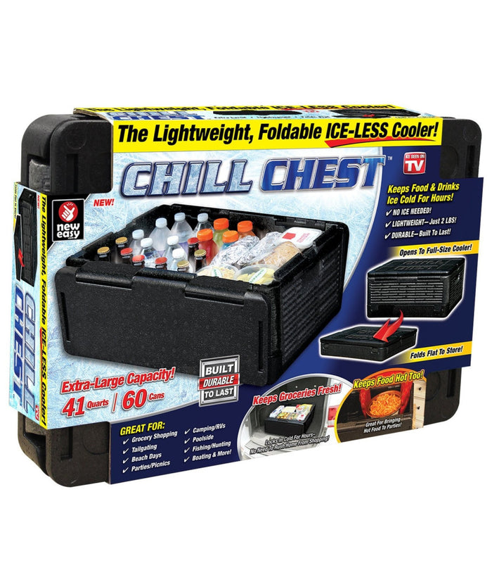 Chill Chest Contenitore Frigo Pieghevole Raffreddamento Frigorifero Portatile         