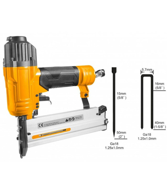 Chiodatrice Graffettatrice 2 In 1 Spara Chiodi Sparachiodi Ad Aria Compressa Pro         