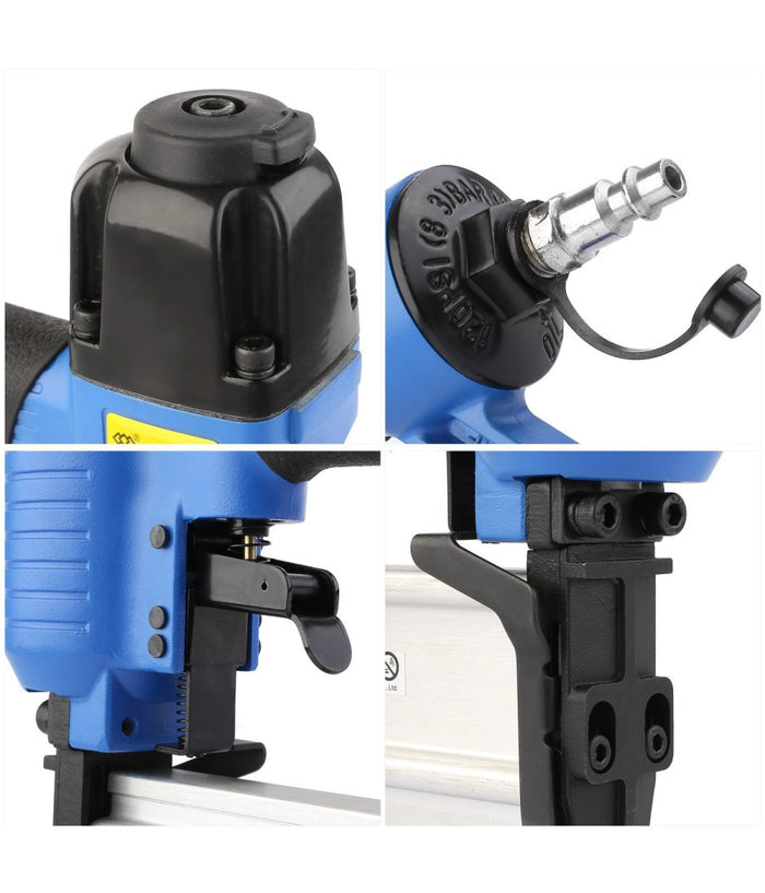 Chiodatrice Spillatrice Aria 2 Funzioni Sparachiodi Pistola Per Chiodi 10 50 Mm         