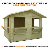 Chiosco mis. 330 x 318 cm in legno - Home Idea Italia