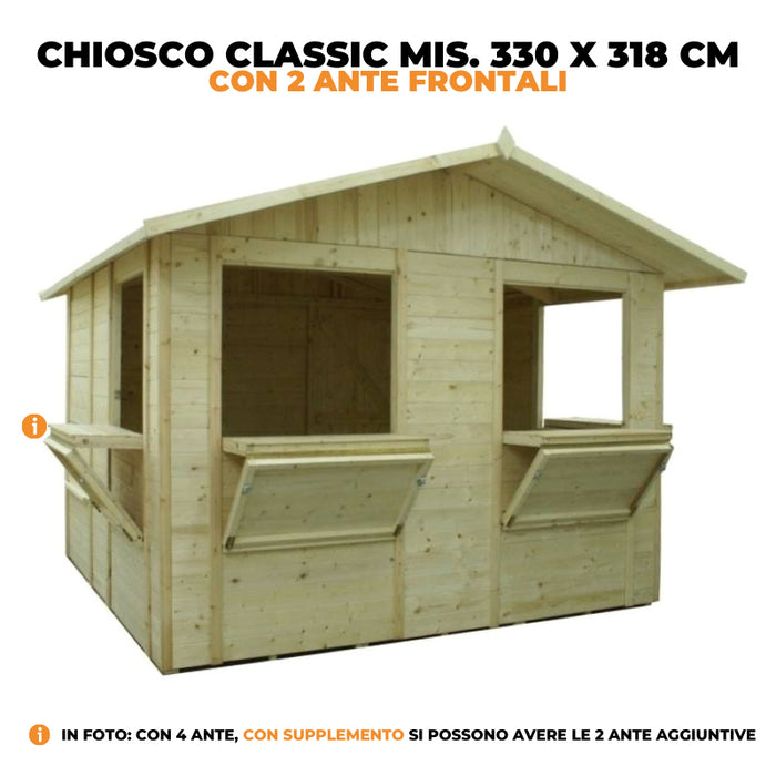 Chiosco mis. 330 x 318 cm in legno - Home Idea Italia