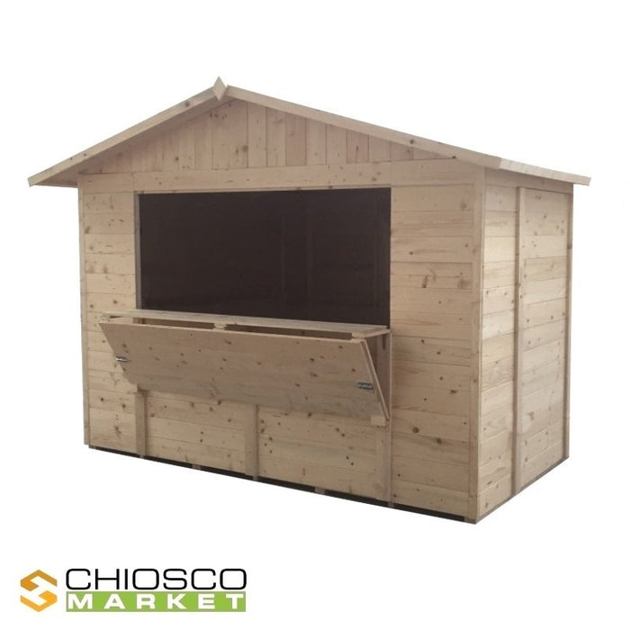 Chiosco Market 410 x 222 cm in legno - Home Idea Italia