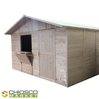 Chiosco 410 x 318 cm in legno Market Plus - Home Idea Italia