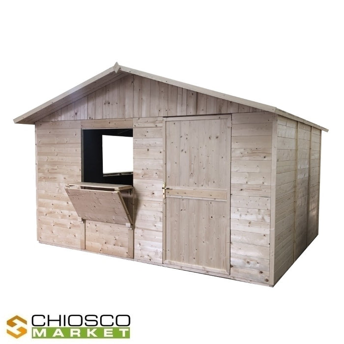 Chiosco 410 x 318 cm in legno Market Plus - Home Idea Italia