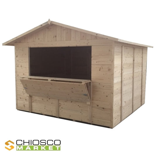 Chiosco Market 410 x 414 cm in legno - Home Idea Italia