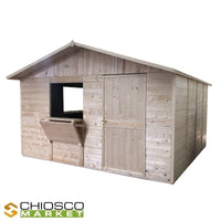 Chiosco 410 x 414 cm in legno Market Plus - Home Idea Italia