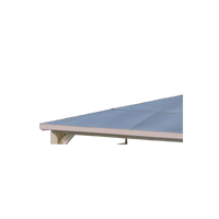 Chiosco bar pool house da giardino in legno termotrattato 379x379 cm  gazebo con tetto ACP  2 pareti con ventelle + 2 pareti bar  THB3535.CCVV Foresta