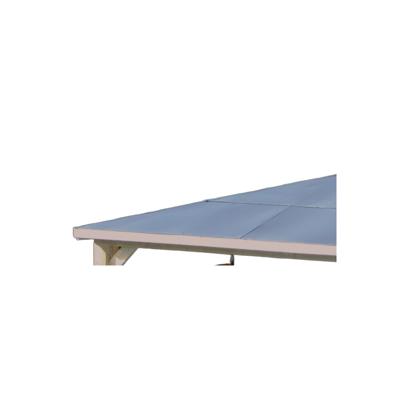 Chiosco bar pool house da giardino in legno termotrattato 379x379 cm  gazebo con tetto ACP  2 pareti con ventelle + 2 pareti bar  THB3535.CCVV Foresta