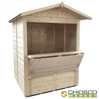 Chiosco Market 182 x 193 cm in legno - Home Idea Italia