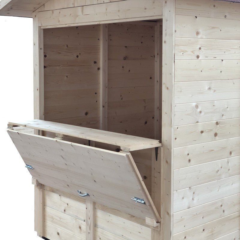 Chiosco Market 182 x 193 cm in legno - Home Idea Italia