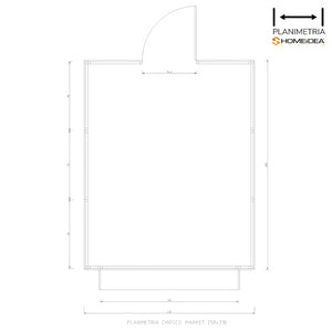 Chiosco Market 258 x 318 cm in legno - Home Idea Italia