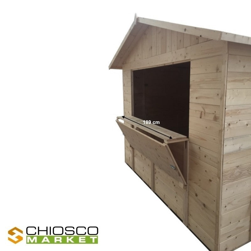 Chiosco Market 258 x 522 cm in legno - Home Idea Italia