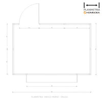 Chiosco Market 330 x 222 cm in legno 1 anta - Home Idea Italia