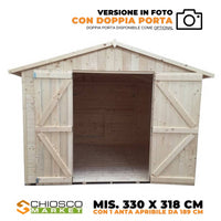 Chiosco Market 330 x 318 cm in legno 1 anta - Home Idea Italia