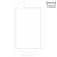 Chiosco Market 330 x 522 cm in legno 1 anta - Home Idea Italia