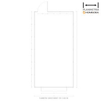 Chiosco Market 330 x 604 cm in legno 1 anta - Home Idea Italia