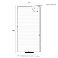 Chiosco Market mis  410 x 796 cm - Home Idea Italia