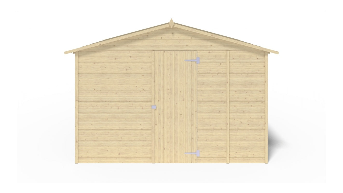 Chiosco per mercatini 9.42 m2 - 3.11x3.03 m - 19 mm - DOM607 - ALTANKA