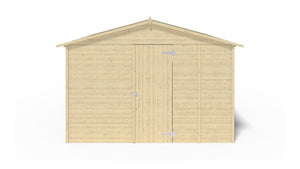 Chiosco per mercatini 9.42 m2 - 3.11x3.03 m - 19 mm - DOM607 - ALTANKA