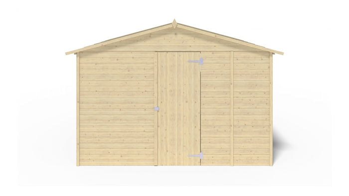 Chiosco per mercatini 9.42 m2 - 3.11x3.03 m - 19 mm - DOM607 - ALTANKA