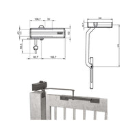 Chiudicancello Aerodinamico Nero Dc620G Assa Abloy