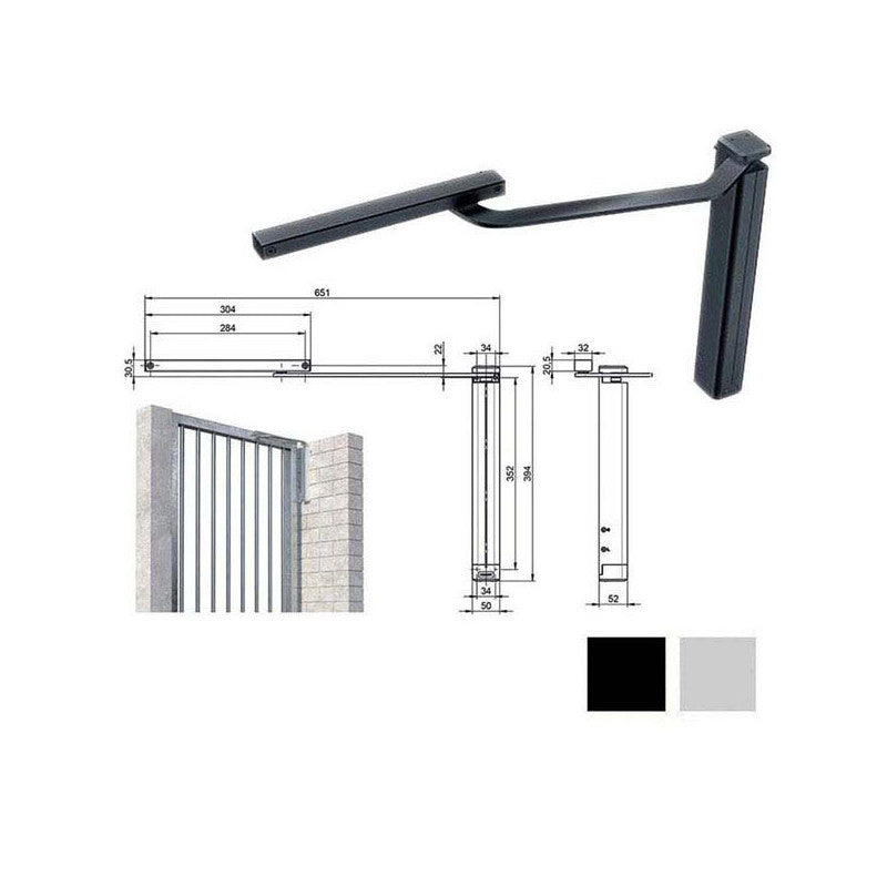 Chiudicancello Vertic.Dx Argento Dc630G Assa Abloy