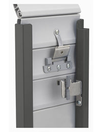 Blocco per tapparelle, saracinesche, antisollevamento, acciaio inox, 67x71mm, 2 pezzi - THIRARD